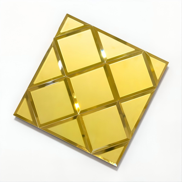 Self-Adhesive Mirror Glass Mosaic Tiles