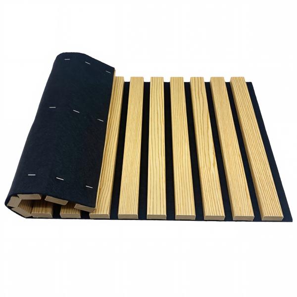 Flexible Slatted Acoustic Wall Panel